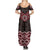 New Zealand Aotearoa Family Matching Summer Maxi Dress and Hawaiian Shirt Red Taniko Art Maori Pattern