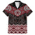 New Zealand Aotearoa Hawaiian Shirt Red Taniko Art Maori Pattern