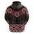 New Zealand Aotearoa Hoodie Red Taniko Art Maori Pattern