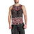 New Zealand Aotearoa Men Tank Top Red Taniko Art Maori Pattern