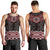 New Zealand Aotearoa Men Tank Top Red Taniko Art Maori Pattern