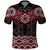 New Zealand Aotearoa Polo Shirt Red Taniko Art Maori Pattern