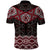 New Zealand Aotearoa Polo Shirt Red Taniko Art Maori Pattern