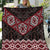 New Zealand Aotearoa Quilt Red Taniko Art Maori Pattern