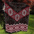 New Zealand Aotearoa Quilt Red Taniko Art Maori Pattern