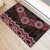 New Zealand Aotearoa Rubber Doormat Red Taniko Art Maori Pattern