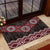 New Zealand Aotearoa Rubber Doormat Red Taniko Art Maori Pattern