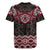 New Zealand Aotearoa Rugby Jersey Red Taniko Art Maori Pattern