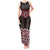 New Zealand Aotearoa Tank Maxi Dress Red Taniko Art Maori Pattern