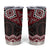 New Zealand Aotearoa Tumbler Cup Red Taniko Art Maori Pattern