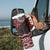 New Zealand Aotearoa Tumbler With Handle Red Taniko Art Maori Pattern