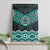 New Zealand Aotearoa Canvas Wall Art Turquoise Taniko Art Maori Pattern