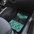 New Zealand Aotearoa Car Mats Turquoise Taniko Art Maori Pattern