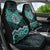 New Zealand Aotearoa Car Seat Cover Turquoise Taniko Art Maori Pattern