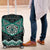 New Zealand Aotearoa Luggage Cover Turquoise Taniko Art Maori Pattern