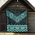 New Zealand Aotearoa Quilt Turquoise Taniko Art Maori Pattern