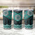 New Zealand Aotearoa Tumbler Cup Turquoise Taniko Art Maori Pattern