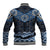 New Zealand Aotearoa Baseball Jacket Blue Taniko Art Maori Pattern