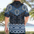 New Zealand Aotearoa Hawaiian Shirt Blue Taniko Art Maori Pattern