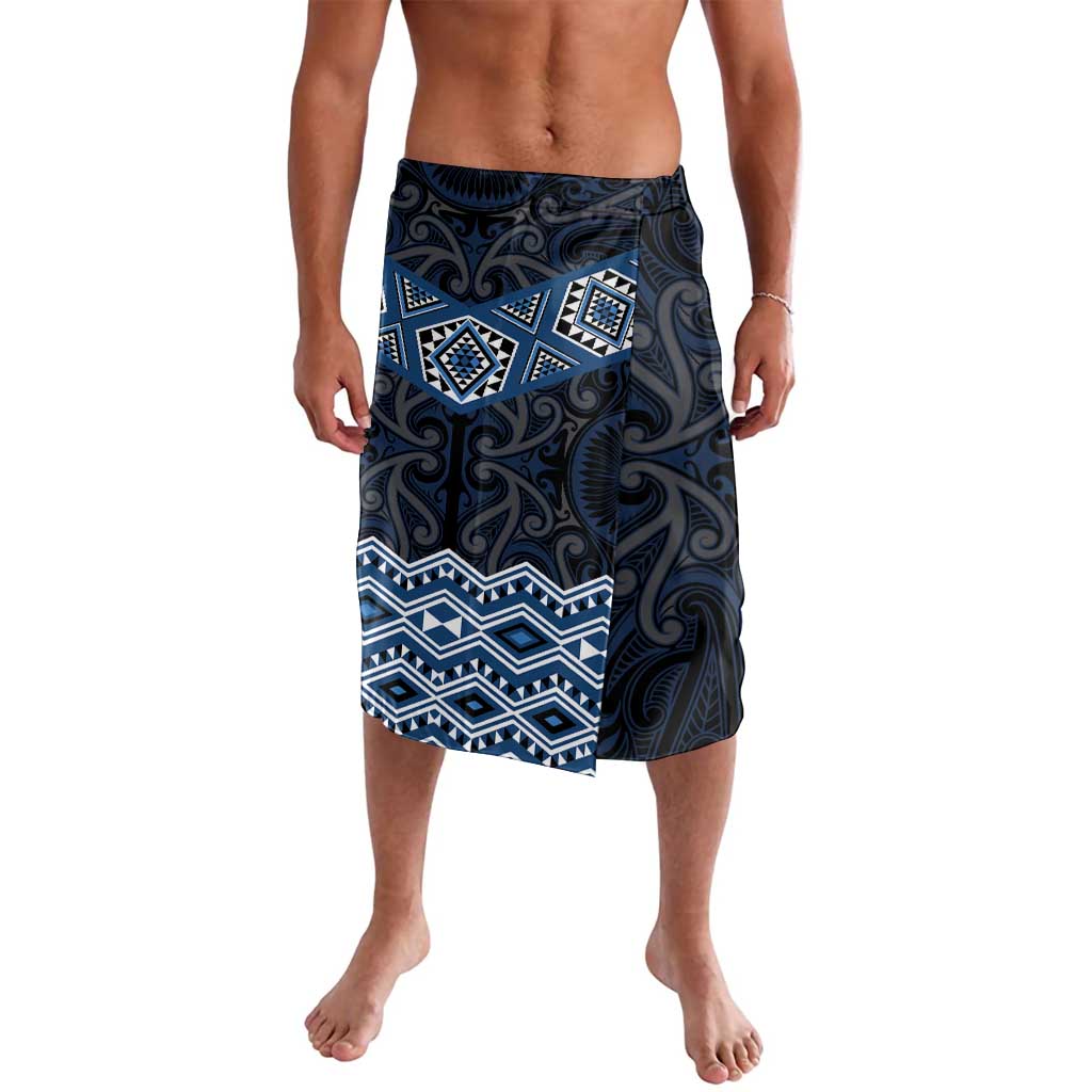 New Zealand Aotearoa Lavalava Blue Taniko Art Maori Pattern