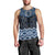 New Zealand Aotearoa Men Tank Top Blue Taniko Art Maori Pattern