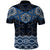 New Zealand Aotearoa Polo Shirt Blue Taniko Art Maori Pattern