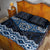 New Zealand Aotearoa Quilt Bed Set Blue Taniko Art Maori Pattern