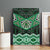 New Zealand Aotearoa Canvas Wall Art Green Taniko Art Maori Pattern