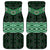 New Zealand Aotearoa Car Mats Green Taniko Art Maori Pattern