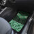 New Zealand Aotearoa Car Mats Green Taniko Art Maori Pattern