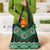 New Zealand Aotearoa Grocery Bag Green Taniko Art Maori Pattern