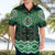 New Zealand Aotearoa Hawaiian Shirt Green Taniko Art Maori Pattern