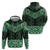 New Zealand Aotearoa Hoodie Green Taniko Art Maori Pattern