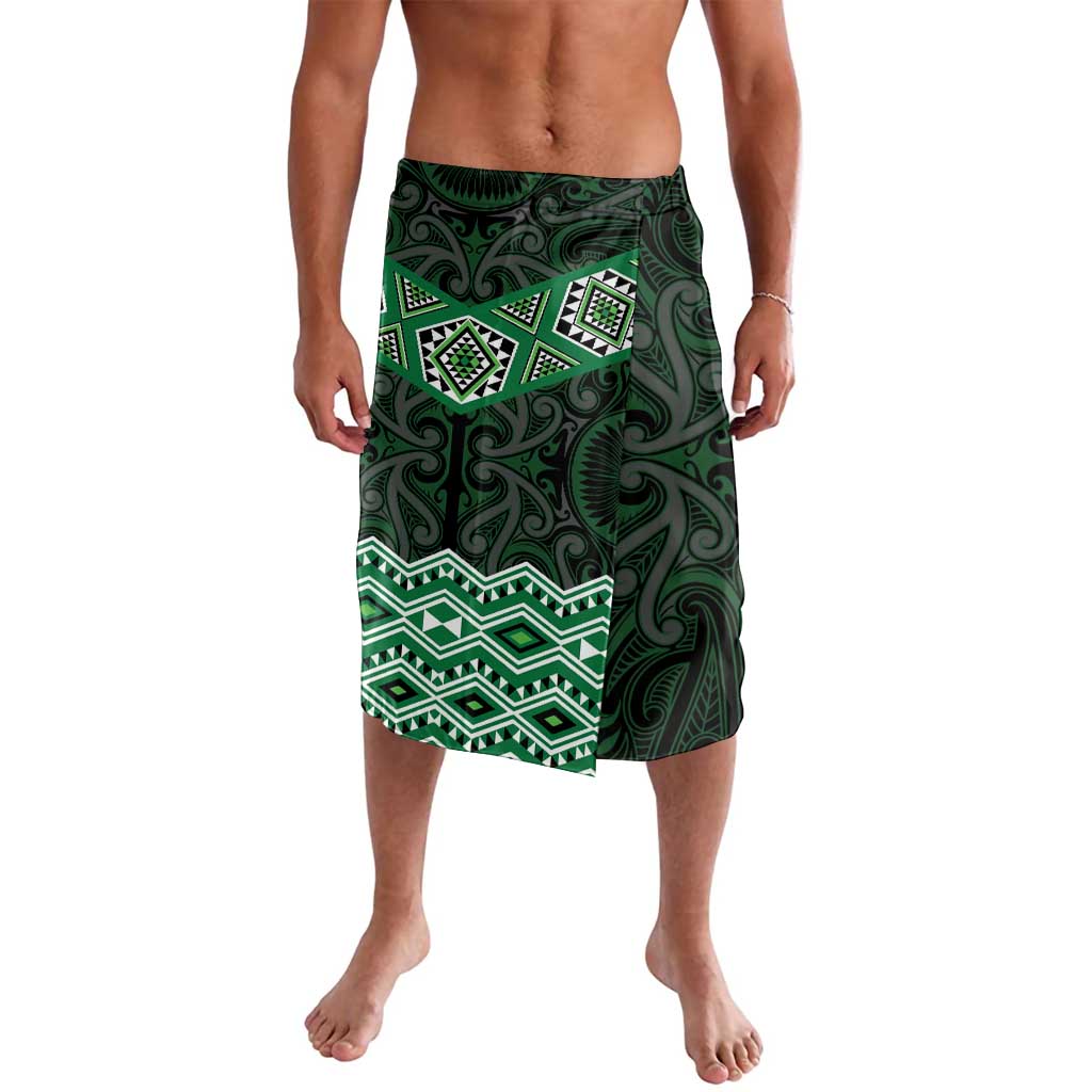 New Zealand Aotearoa Lavalava Green Taniko Art Maori Pattern