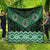 New Zealand Aotearoa Quilt Green Taniko Art Maori Pattern