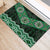 New Zealand Aotearoa Rubber Doormat Green Taniko Art Maori Pattern