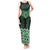 New Zealand Aotearoa Tank Maxi Dress Green Taniko Art Maori Pattern