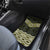 New Zealand Aotearoa Car Mats Yellow Taniko Art Maori Pattern