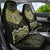 New Zealand Aotearoa Car Seat Cover Yellow Taniko Art Maori Pattern