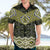 New Zealand Aotearoa Hawaiian Shirt Yellow Taniko Art Maori Pattern