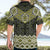 New Zealand Aotearoa Hawaiian Shirt Yellow Taniko Art Maori Pattern