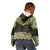 New Zealand Aotearoa Kid Hoodie Yellow Taniko Art Maori Pattern