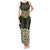 New Zealand Aotearoa Tank Maxi Dress Yellow Taniko Art Maori Pattern