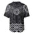 New Zealand Aotearoa Baseball Jersey Black Taniko Art Maori Pattern