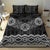 New Zealand Aotearoa Bedding Set Black Taniko Art Maori Pattern