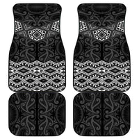 New Zealand Aotearoa Car Mats Black Taniko Art Maori Pattern