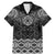 New Zealand Aotearoa Family Matching Mermaid Dress and Hawaiian Shirt Black Taniko Art Maori Pattern