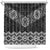 New Zealand Aotearoa Shower Curtain Black Taniko Art Maori Pattern