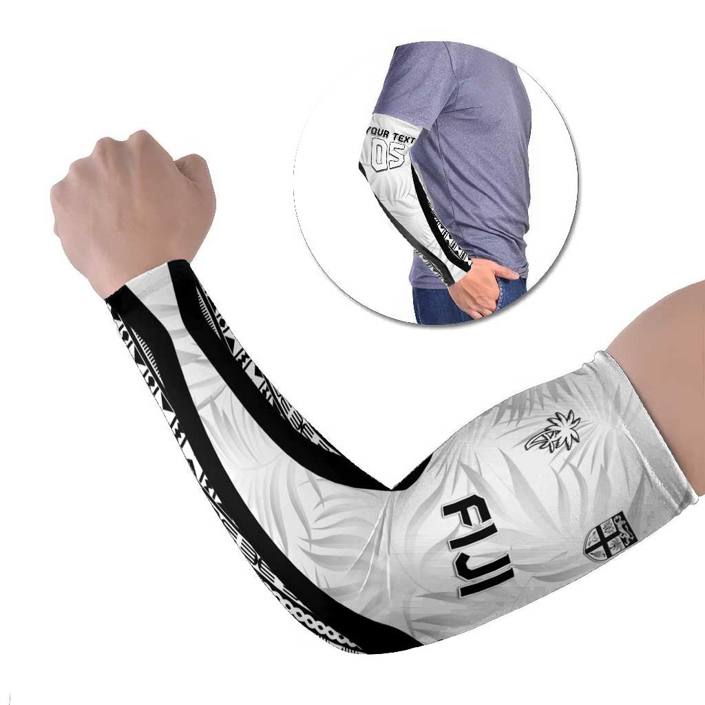 Custom Fiji 2026 Rugby Arm Sleeves Fijian Tapa Pattern