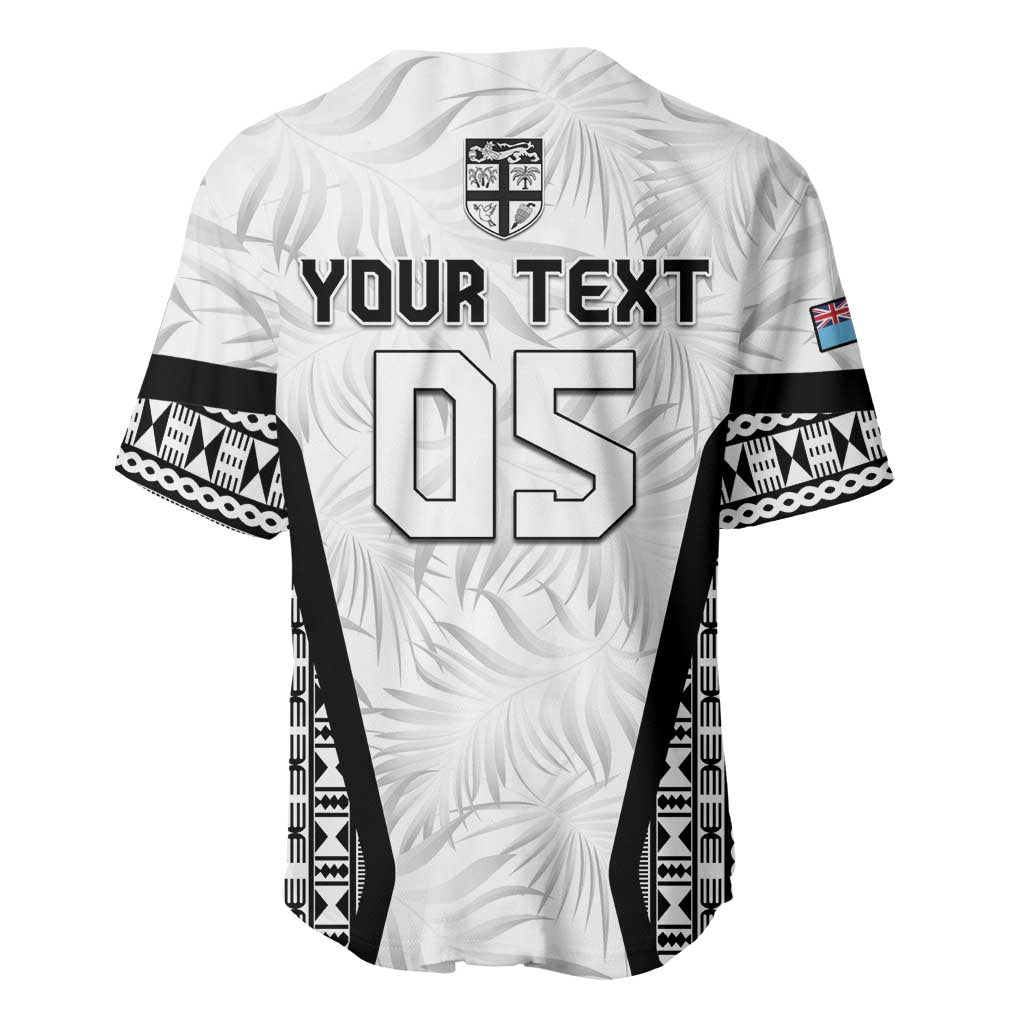 Custom Fiji 2026 Rugby Baseball Jersey Fijian Tapa Pattern